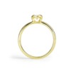 Verlobungsring Herzfassung Gelbgold mit Brillant