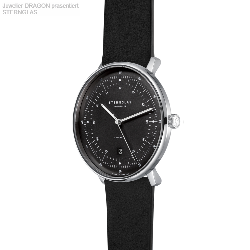 Hamburg Automatik Anthrazit Vintage Nero 45°