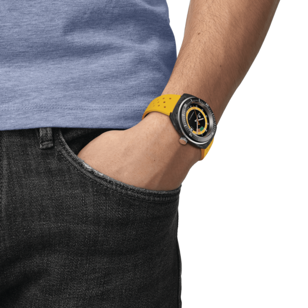 TISSOT SIDERAL Gelb Carbon T145.407.97.057.00 – Bild 10