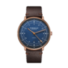 STERNGLAS HAMBURG AUTOMATIK blau bronze / Vintage mokka S02-HH27-VI17