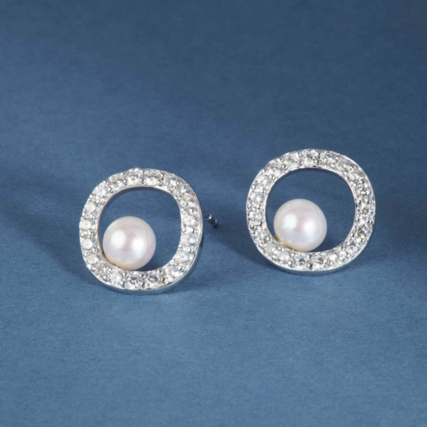 Sif Jakobs PONZA CIRCOLO EARRINGS / Ohrringe Ref. SJ-E12348-PCZ – Bild 2