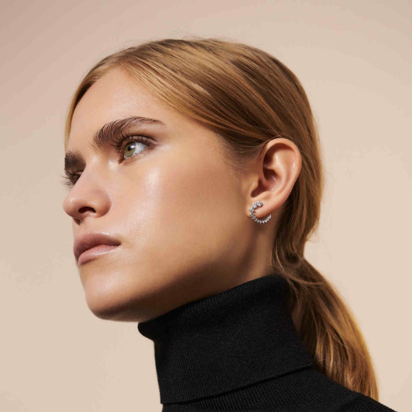 Sif Jakobs BELLUNO CIRCOLO EARRINGS / Ohrringe Ref. SJ-E42109-CZ-SS – Bild 2
