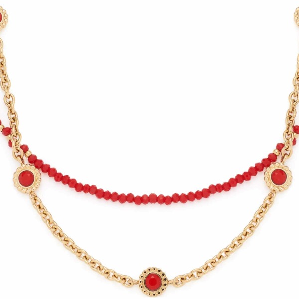 LEONARDO Schmuck Halskette Florena rot 023545_1