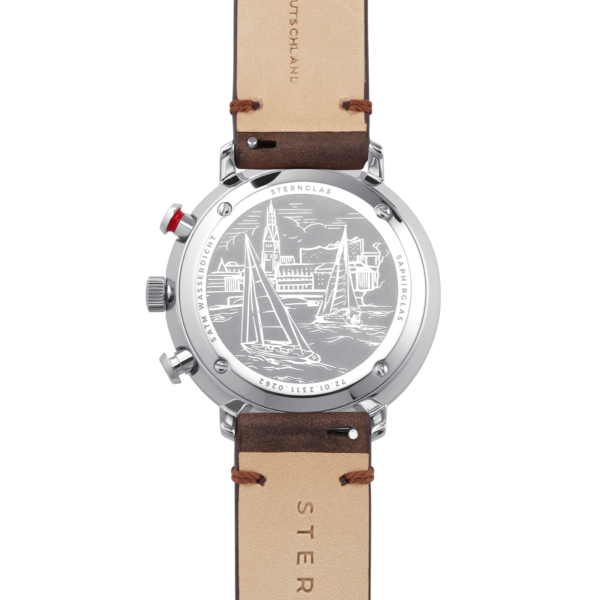 STERNGLAS HAMBURG Chrono silber-satiniert silber / Vintage 20 mokka S01-HC10-VI11S01-HC10-VI11_HH_Chrono_silber_vintage_mokka_rueck.png