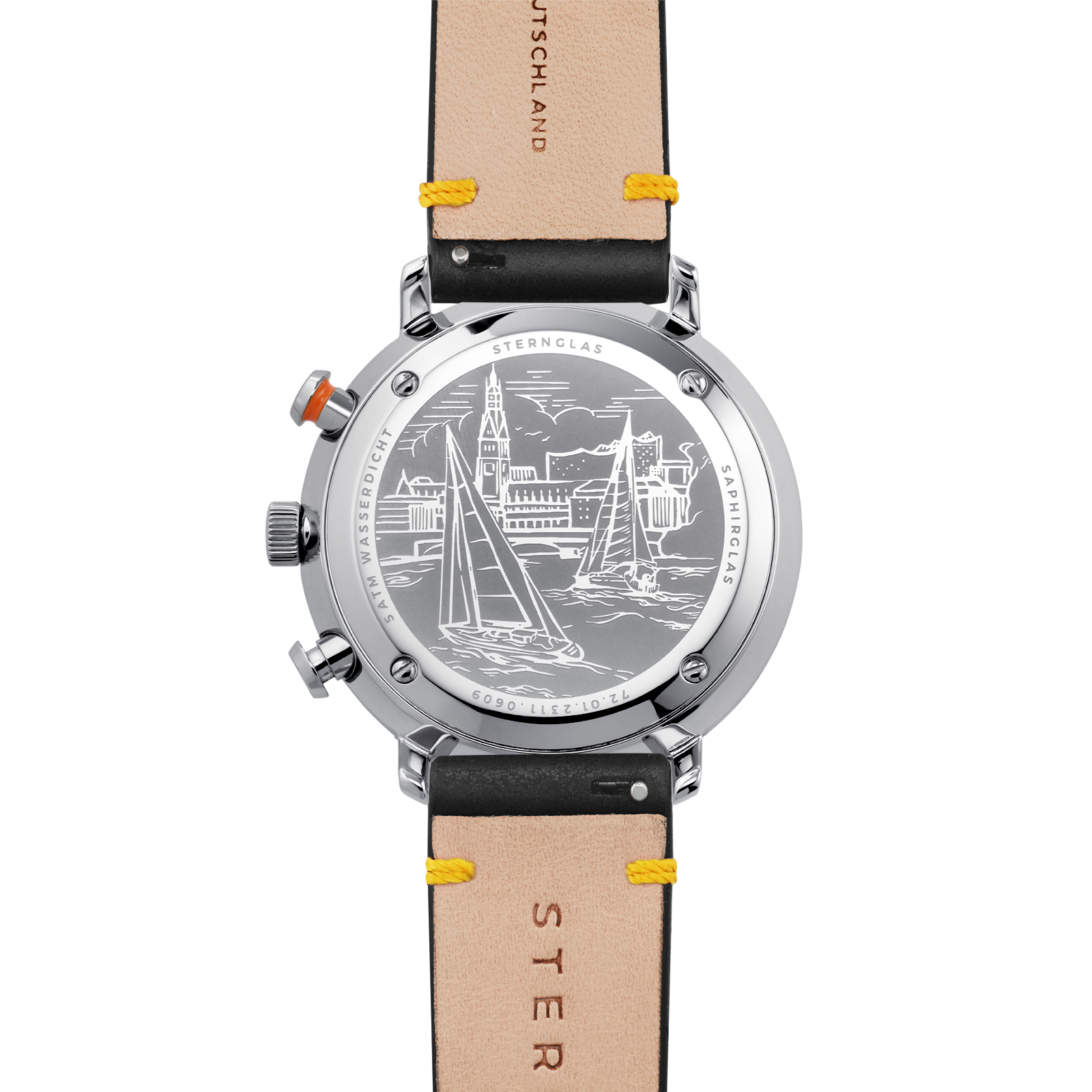 STERNGLAS HAMBURG Chrono REGATTA silber / Vintage 20 nero-gelb S01-HC36-VI22S01-HC36-VI22_HH_Chrono_regatta_vintage_nero-gelb_rueck.png