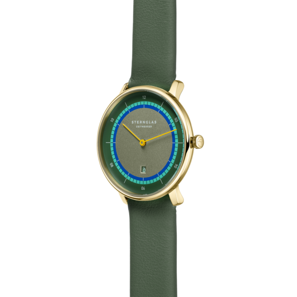 STERNGLAS NAOS XS Edition Argo dunkelgrün gold / Klassik salbei S01-NDA22-KL09S01-NDA22-KL09_naos_xs_edition_argo_dunkelgrün_gold_klassik_salbei_45grad.png