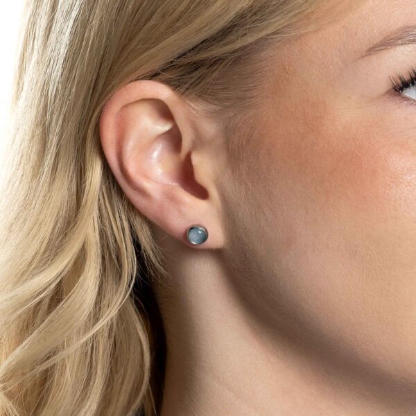 LEONARDO Ohrstecker Bea grey blue  silber Ref. 024358 – Bild 2