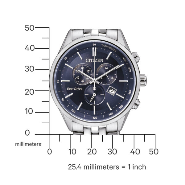 CITIZEN HERREN Armbanduhr Eco-Drive Analog Chronograph AT2141-52L – Bild 2
