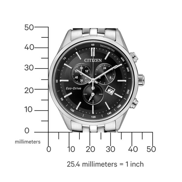 CITIZEN HERREN Armbanduhr Eco-Drive Analog Chronograph AT2141-87E – Bild 2
