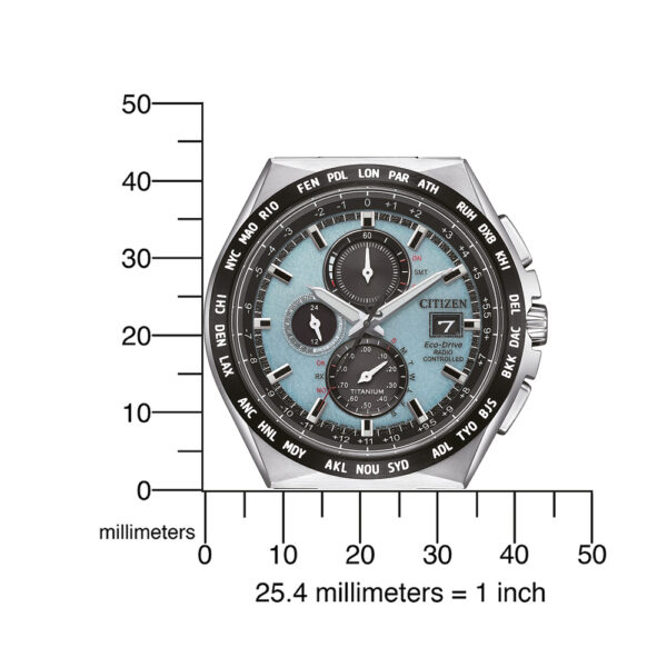 CITIZEN HERREN Armbanduhr Eco-Drive Analog Chronograph AT8238-84M – Bild 3