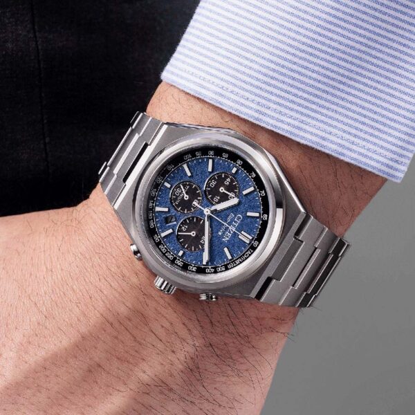 CITIZEN HERREN Armbanduhr Eco-Drive Analog Chronograph CA4610-85L – Bild 2
