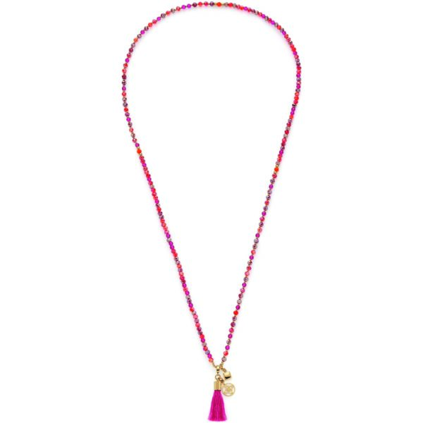 Leonardo Schmuck Halskette Donna pink Sommer  mehrfarbig 024898